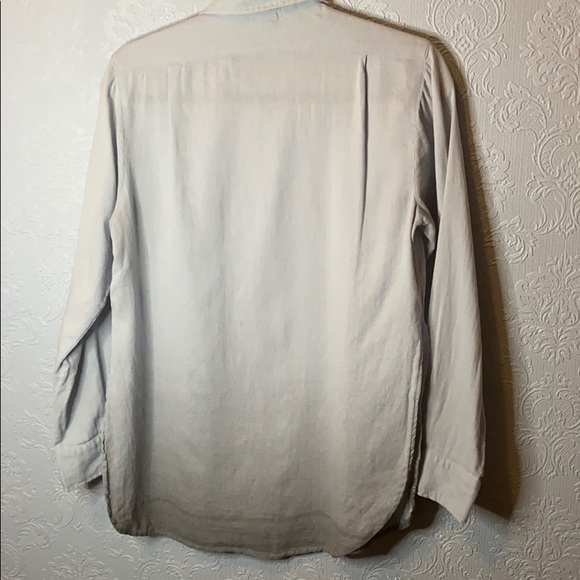 Bastine dip dye blue cotton hemp blouse - Picture 5 of 5